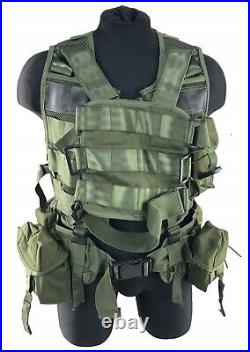 Swedish modular MOLLE tactical protective vest with 5 pouches