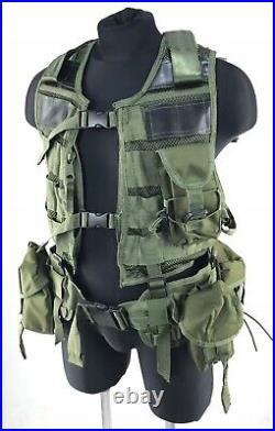 Swedish modular MOLLE tactical protective vest with 5 pouches