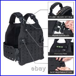 TOPTACPRO Tactical Vest JKC Airsoft Plate Carrier Laser Magnetic Buckle Hunting