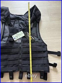 Tactical Mesh Vest Black FLYYE Industries Delta 0.5 Litre Hydration Combat Molle