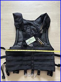 Tactical Mesh Vest Black FLYYE Industries Delta 0.5 Litre Hydration Combat Molle