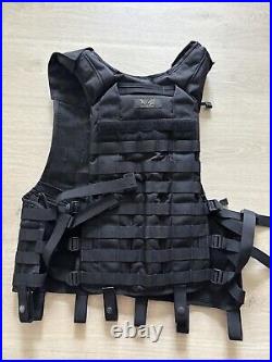 Tactical Mesh Vest Black FLYYE Industries Delta 0.5 Litre Hydration Combat Molle