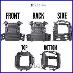 Tactical Plate Carrier KIT Loadout Molle Padded Breathable Mesh Black Ktactical