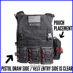 Tactical Plate Carrier KIT Loadout Molle Padded Breathable Mesh Black Ktactical