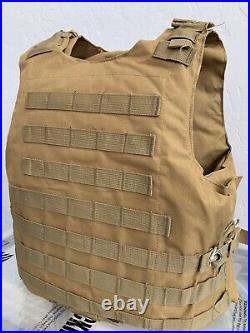 Tactical Plate Carrier Vest FREE Made With Kevlar Plates 3a Inserts Fits Ar500