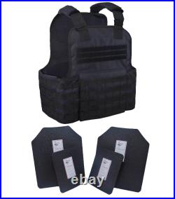 Tactical Scorpion 4 Pc Level III+ / AR500 Body Armor Plates Muircat Molle Vest