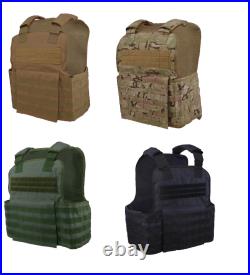 Tactical Scorpion 4Pc Level III+ / AR500 Body Armor Plates 11x14 Muircat Vest