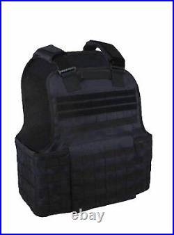 Tactical Scorpion Body Armor Muircat 11x14 Carrier + Level IIIA Plates Black