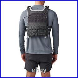 Tactical TacTec Trainer Weight Vest, Tough 600D Nylon, Style 56693 1 SZ Black