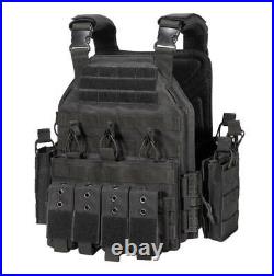 Tactical Vest Chest Rig Gun Holder Combat Molle Army Assault Plate Duty Gear