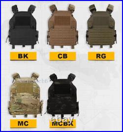 Tactical Vest Molle Plate Carrier Low Profile Quick Release Lightweight Hunting
