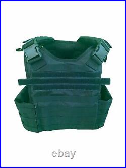 Tactical Vest Plate carrier- Black with 2 Curved 8x10 Plates