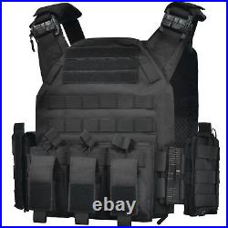 Tactical Vest Weighted Vest Airsoft Vest, 3D Breathable Adjustable Modular Qui