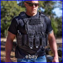 Tactical Vest Weighted Vest Airsoft Vest, 3D Breathable Adjustable Modular Qui