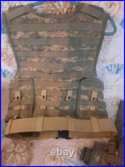 Tactical Vest with Belt & Molle Pouches and 2 Holsters Adjustable 3x-5x Spec-Ops