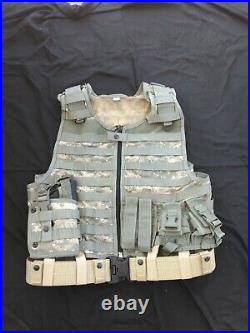 Tactical Vest with Belt & Molle Pouches and 2 Holsters Adjustable 3x-5x Spec-Ops