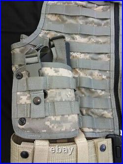 Tactical Vest with Belt & Molle Pouches and 2 Holsters Adjustable 3x-5x Spec-Ops