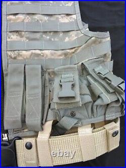 Tactical Vest with Belt & Molle Pouches and 2 Holsters Adjustable 3x-5x Spec-Ops