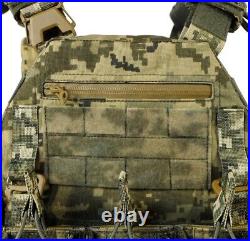 Tactical vest, plate carrier, function of swedish skidding PL-002, Pixel color