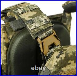 Tactical vest, plate carrier, function of swedish skidding PL-002, Pixel color