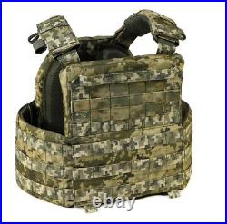 Tactical vest, plate carrier, function of swedish skidding PL-002, Pixel color