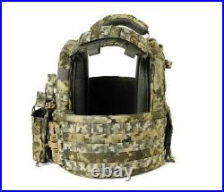 Tactical vest, plate carrier, function of swedish skidding PL-002, Pixel color