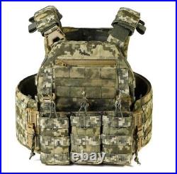 Tactical vest, plate carrier, function of swedish skidding PL-002, Pixel color