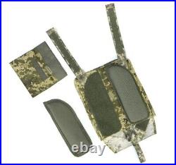 Tactical vest, plate carrier, function of swedish skidding PL-002, Pixel color