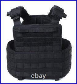 Tactical vest, plate carrier, quick release system, black. Made in UKRAINE