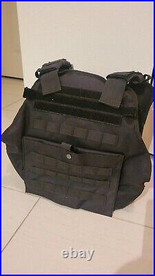 Tactical vest plate carrier with plates