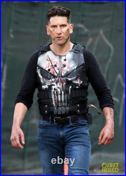 The Punisher Season 2 Tactical Biker Black Faux Leather Vest Limited Edition