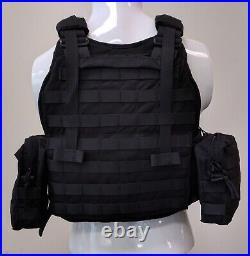 US Military Security Tactical Molle Assault Vest Plate Carrier for 11x14 Black