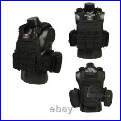 US STOCK! Outdoor Tactical Vest Quick Release Equipment Training Protection Nylon