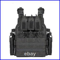 Urban Assault Black Storm Tactical Vest Plate Carrier Level III Superlite Armor