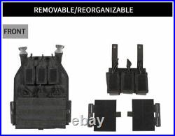 Urban Assault Black Storm Tactical Vest Plate Carrier With Level III Armor Plates