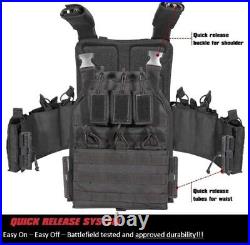 Urban Assault Desert Fox Tactical Vest Plate Carrier With Level III Armor Plates