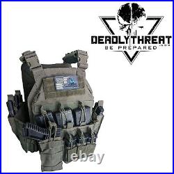 Urban Assault Phantom Sage Tactical Vest Plate Carrier With Level III Armor Plates