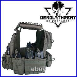 Urban Assault Phantom Sage Tactical Vest Plate Carrier With Level III Armor Plates