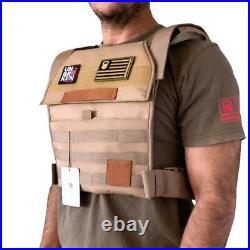 WEIGHT VEST Vest Plate Carrier BLACK Crossfit Workout Muscle - Unbrokenshop