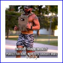 WOLF TACTICAL Adjustable Weighted Vest WODs, Strength and Endurance Trai