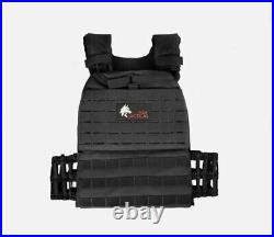 WOLF TACTICAL Adjustable Weighted Vest WODs, Strength and Endurance Trainin