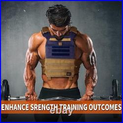 Weighted Vest Adjustable Tactical Weight Vest for Men and Women Strength and